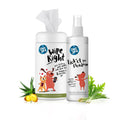 Wipe Right Anti-Bacterial Wet Wipes for Dogs & Cats, 80 Wipes + Tick’et to Fleadom Waterless Dog Shampoo 250 ml - Captain Zack