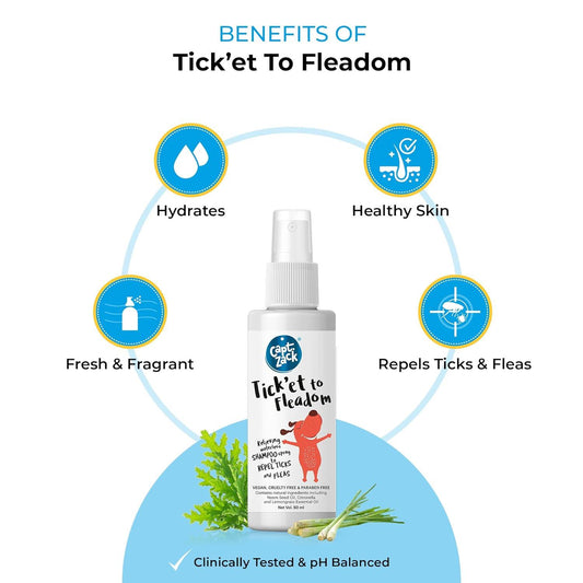 Tick’et To Fleadom Waterless Shampoo 50ml - Captain Zack