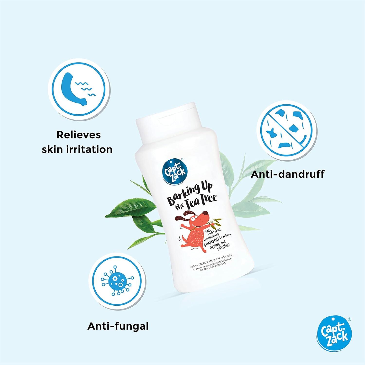 Barking Up The Tea Tree Shampoo-200ml + Bling On The Shine Waterless Shampoo-250ml - Captain Zack