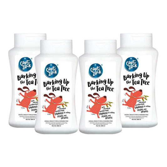 Barking Up The Tea Tree Shampoo, 200ml | Pack of 4 - Captain Zack