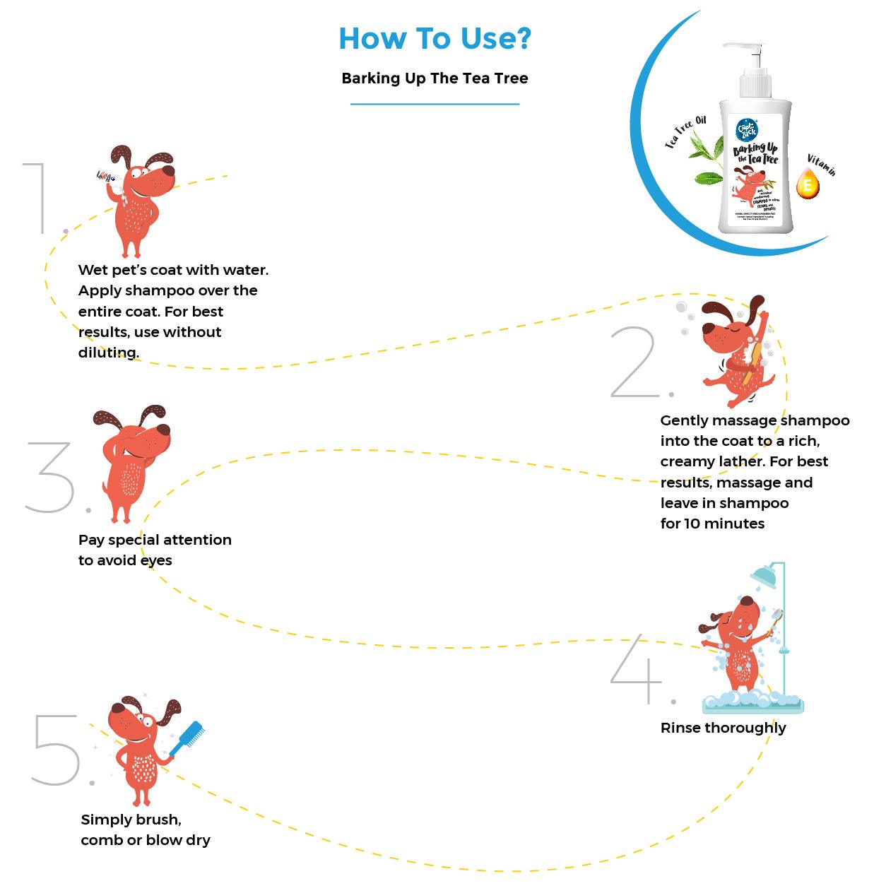 Barking Up The Tea Tree Shampoo 500ml - Captain Zack