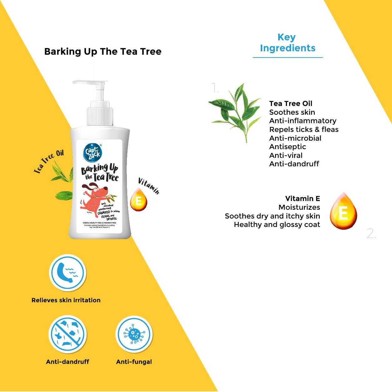 Barking Up The Tea Tree Shampoo 500ml - Captain Zack