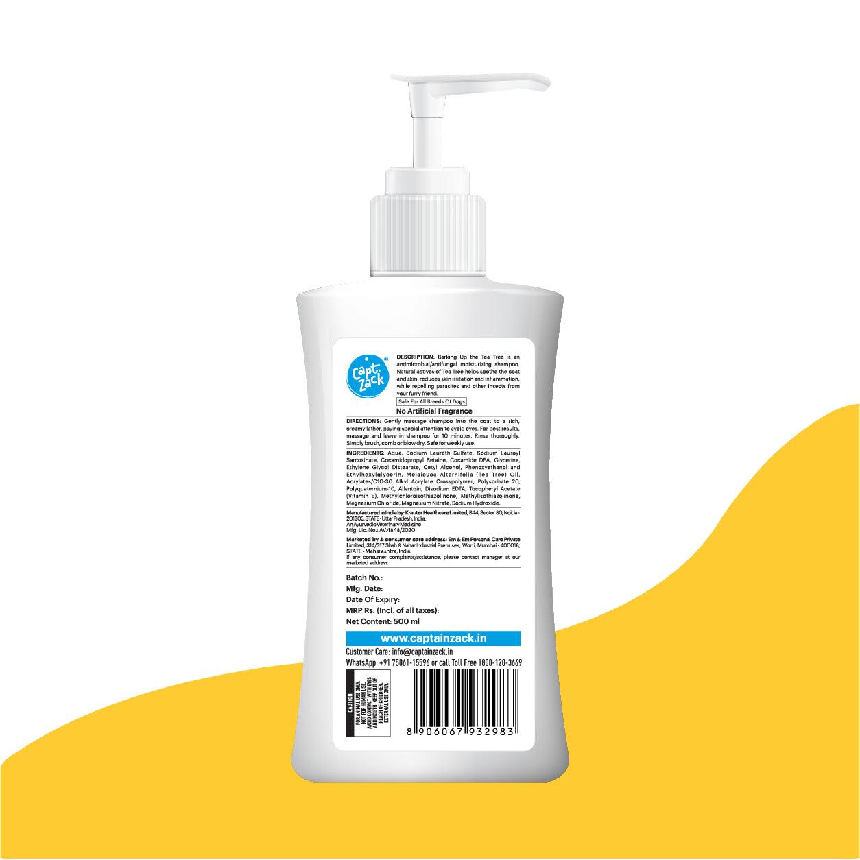 Barking Up The Tea Tree Shampoo 500ml - Captain Zack