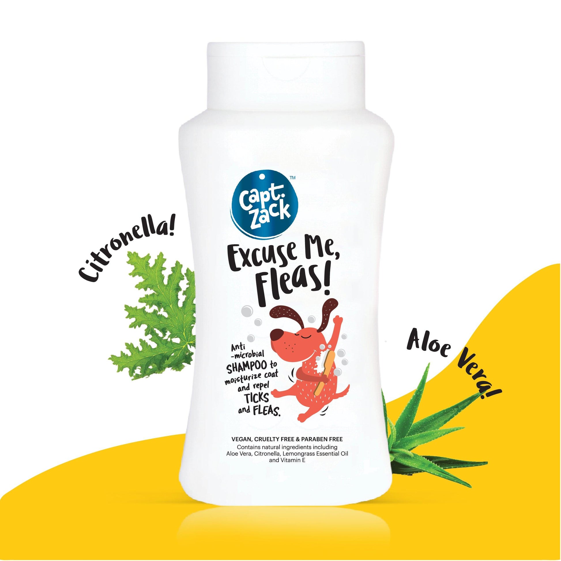 Excuse Me, Fleas! Shampoo To Repel Ticks & Fleas| Dog Tick Repellent - Captain Zack