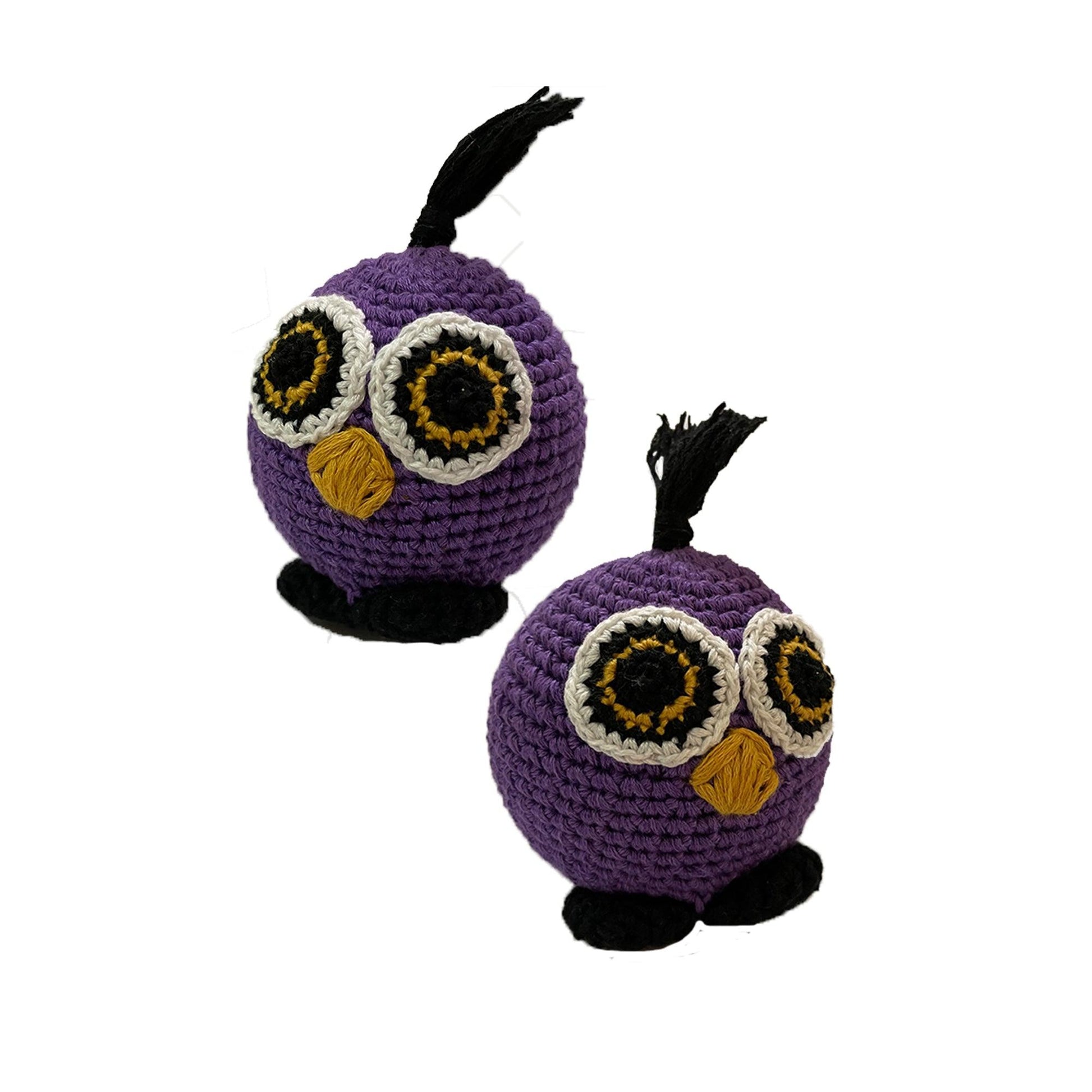 Crochet Owl Dog Toy - Captain Zack