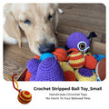 Crochet Stripped Ball Toy Small - Captain Zack