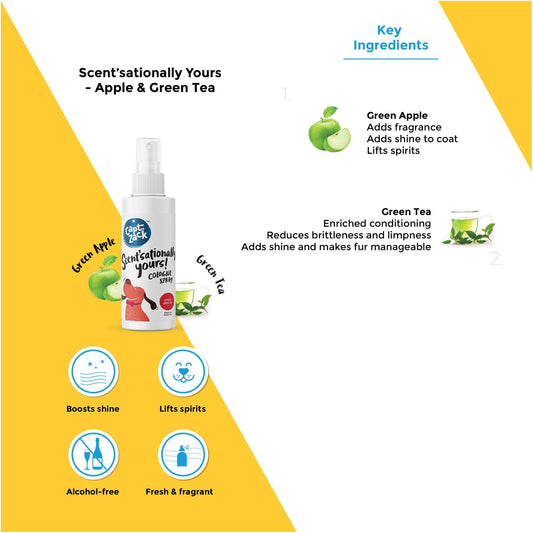 Scent'sationally Yours Apple & Green Tea 100ml Pawesome Care Pack of 2 - Captain Zack