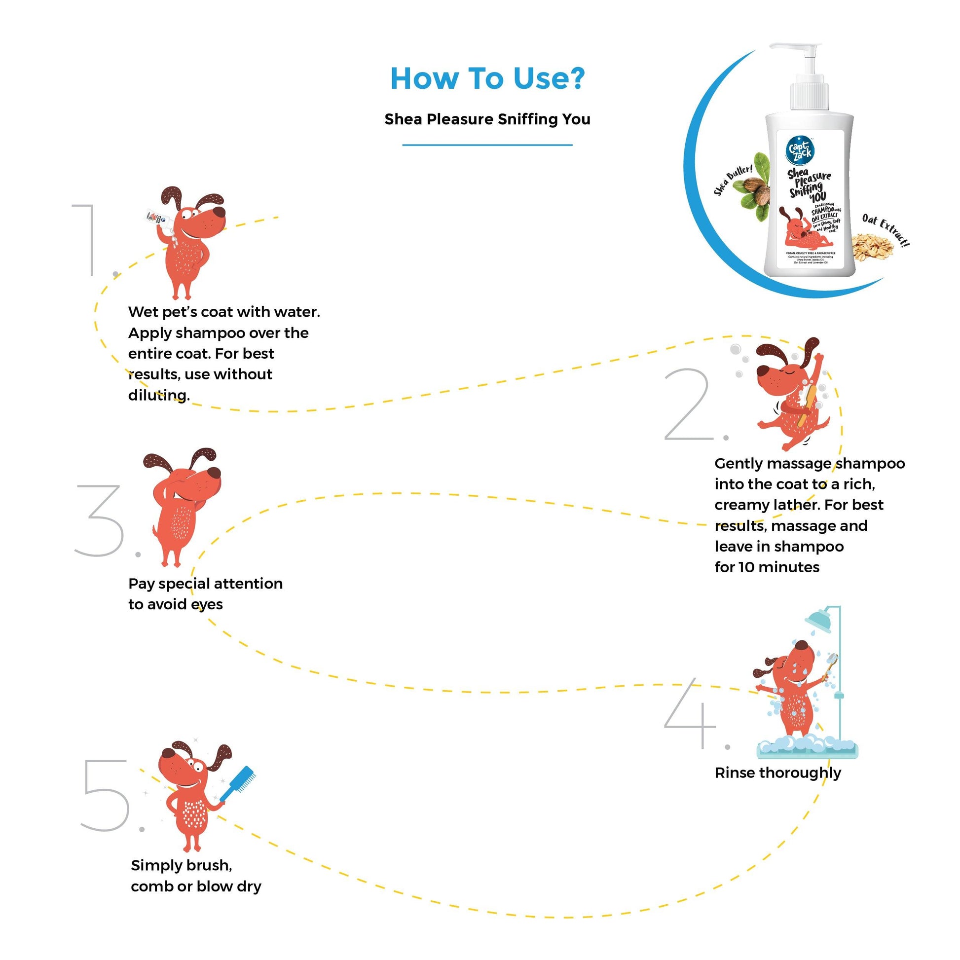 Shea Pleasure Sniffing You Shampoo 500ml - Captain Zack