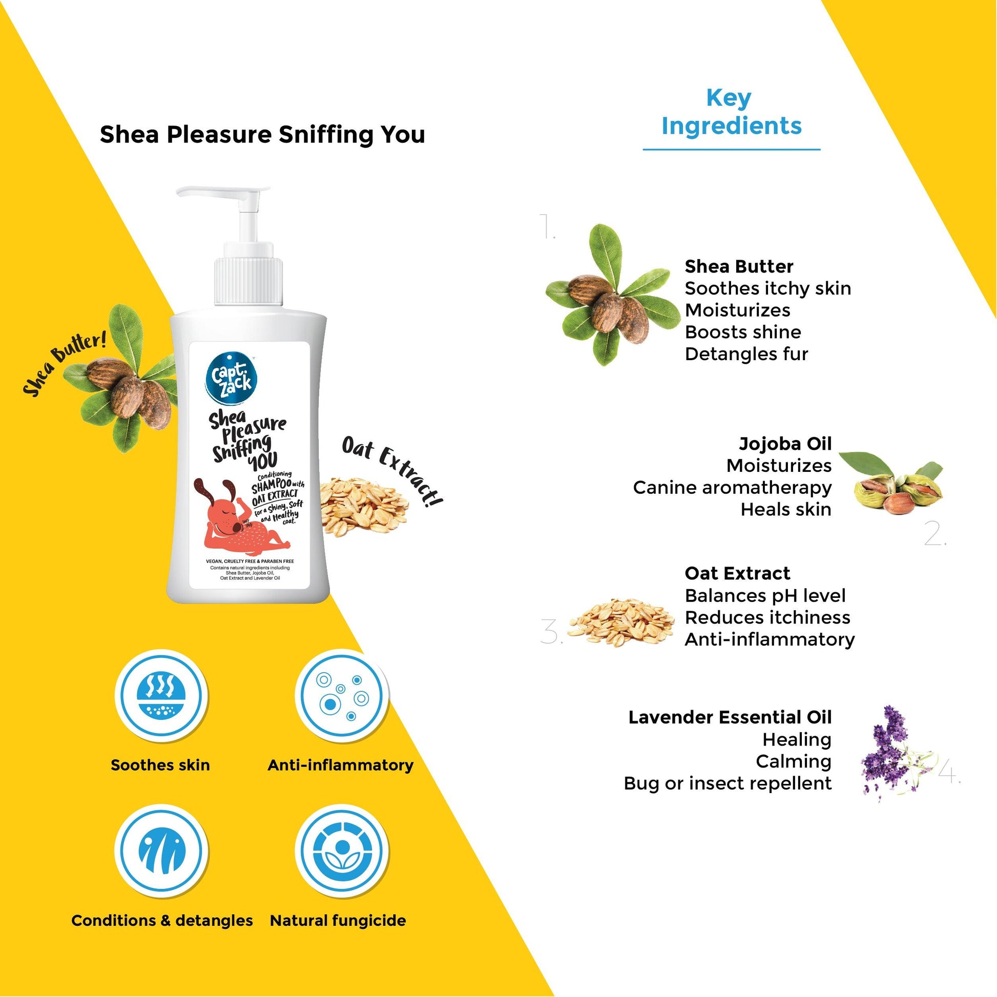 Shea Pleasure Sniffing You Shampoo 500ml - Captain Zack