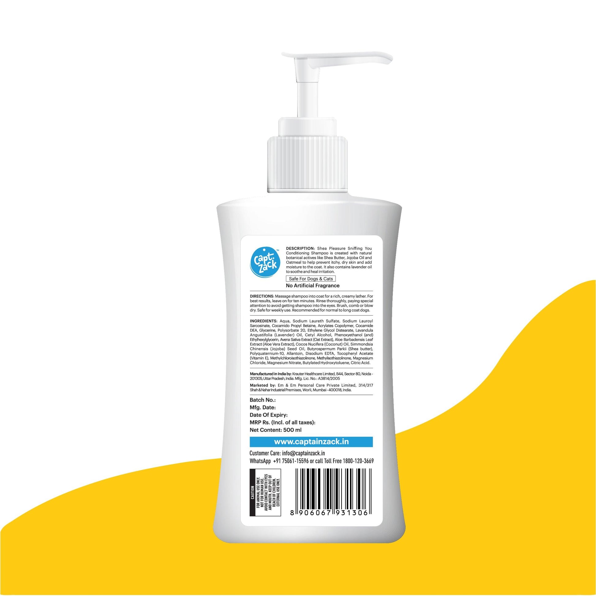 Shea Pleasure Sniffing You Shampoo 500ml - Captain Zack