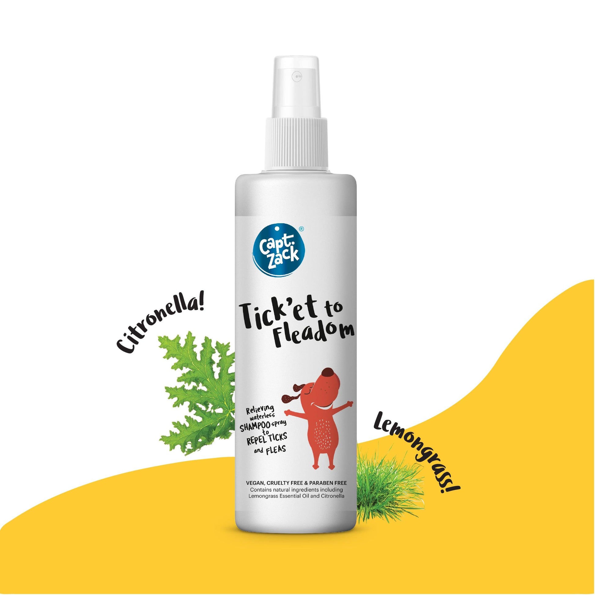 Excuse Me Fleas! Shampoo 200ml + Tick’et to Fleadom Waterless Shampoo 250ml - Captain Zack