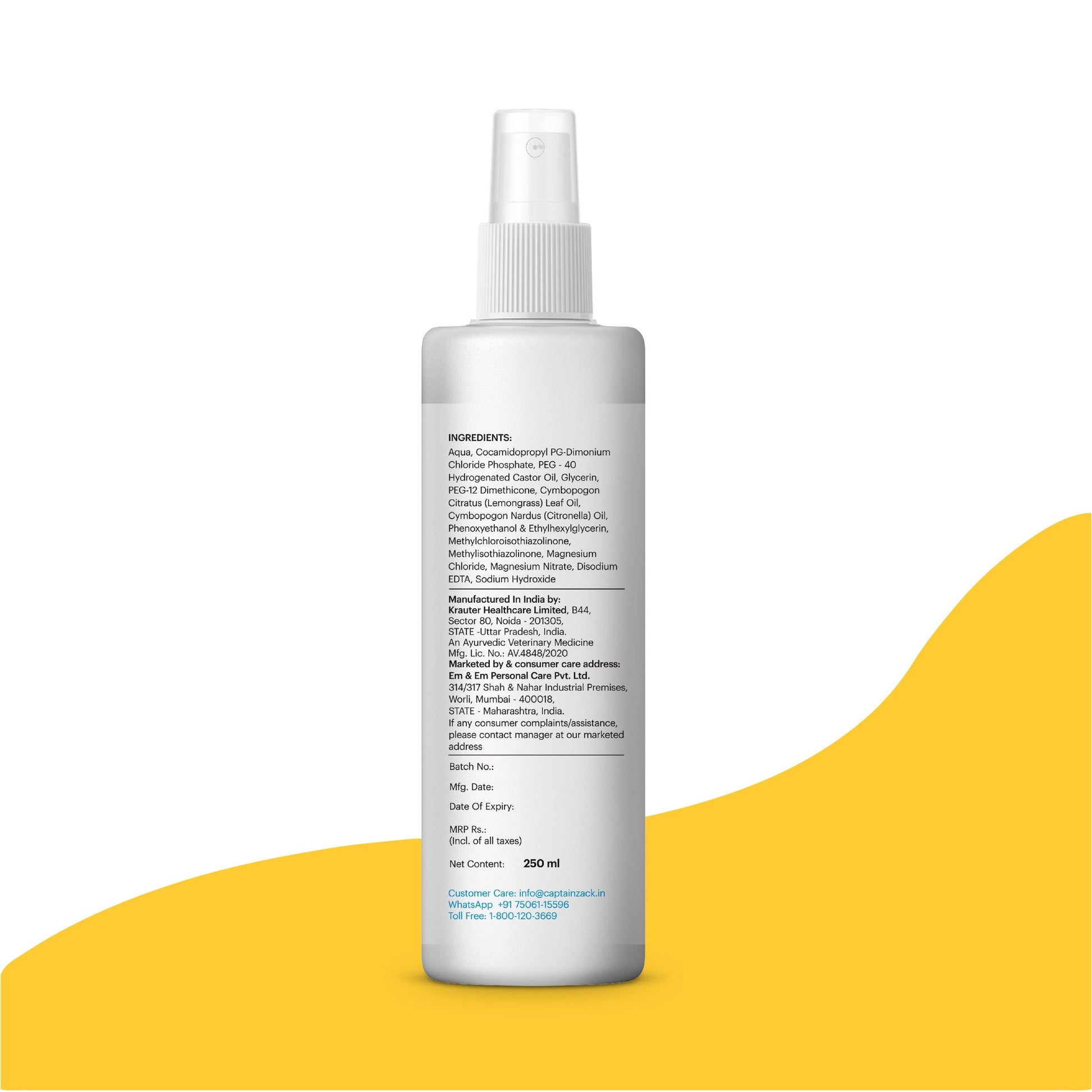 Tick'et To Fleadom 250ml Pack of 3 - Captain Zack