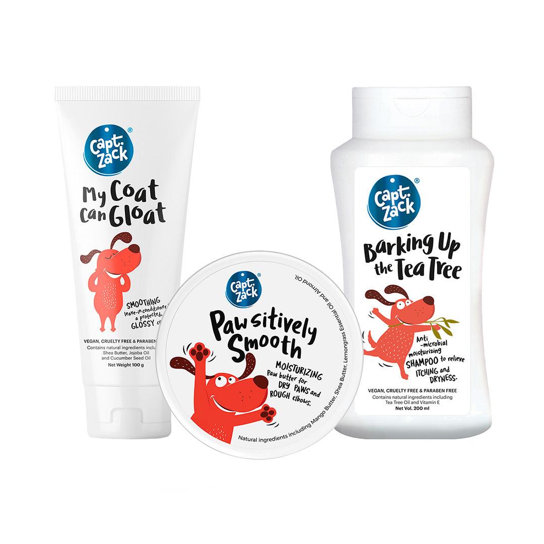 Grooming Kit Combo of 3 - Shampoo + Conditioner + Paw Butter