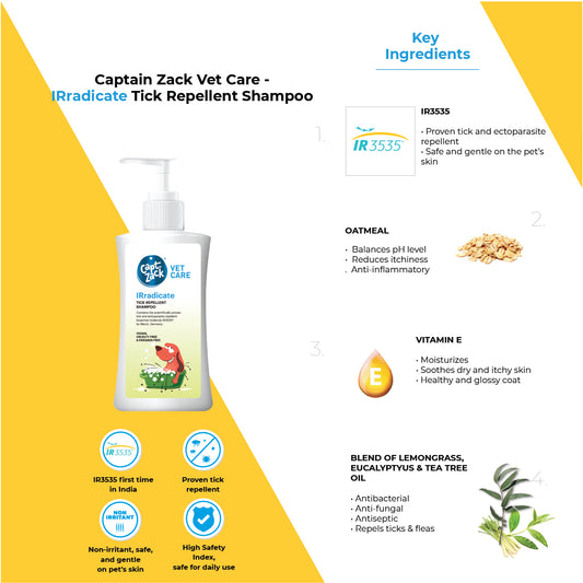 IRradicate – Tick Repellent Shampoo 500ml