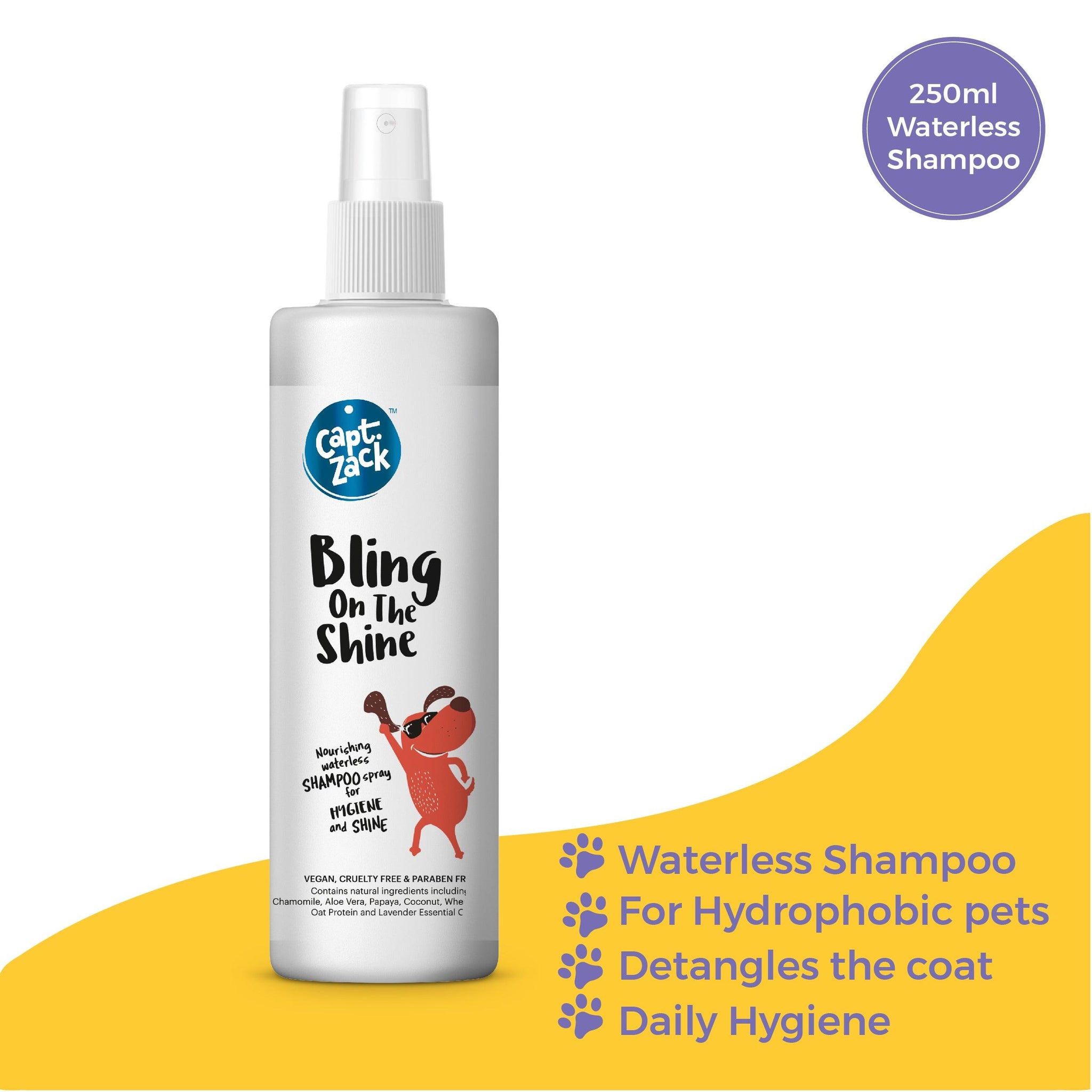 Bling On The Shine Waterless Shampoo 250ml - Captain Zack
