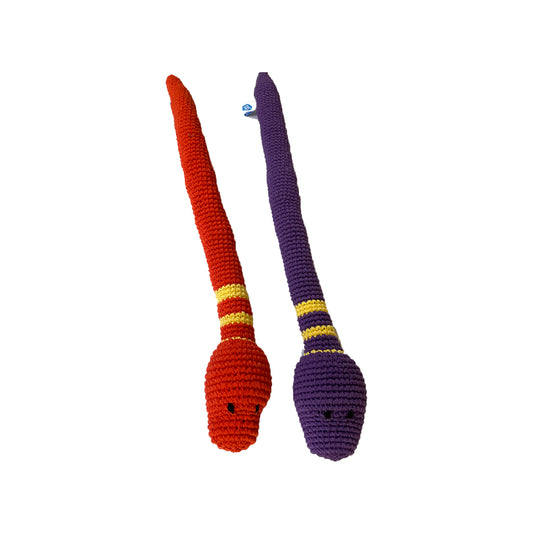 Crochet Snake Dog Toy