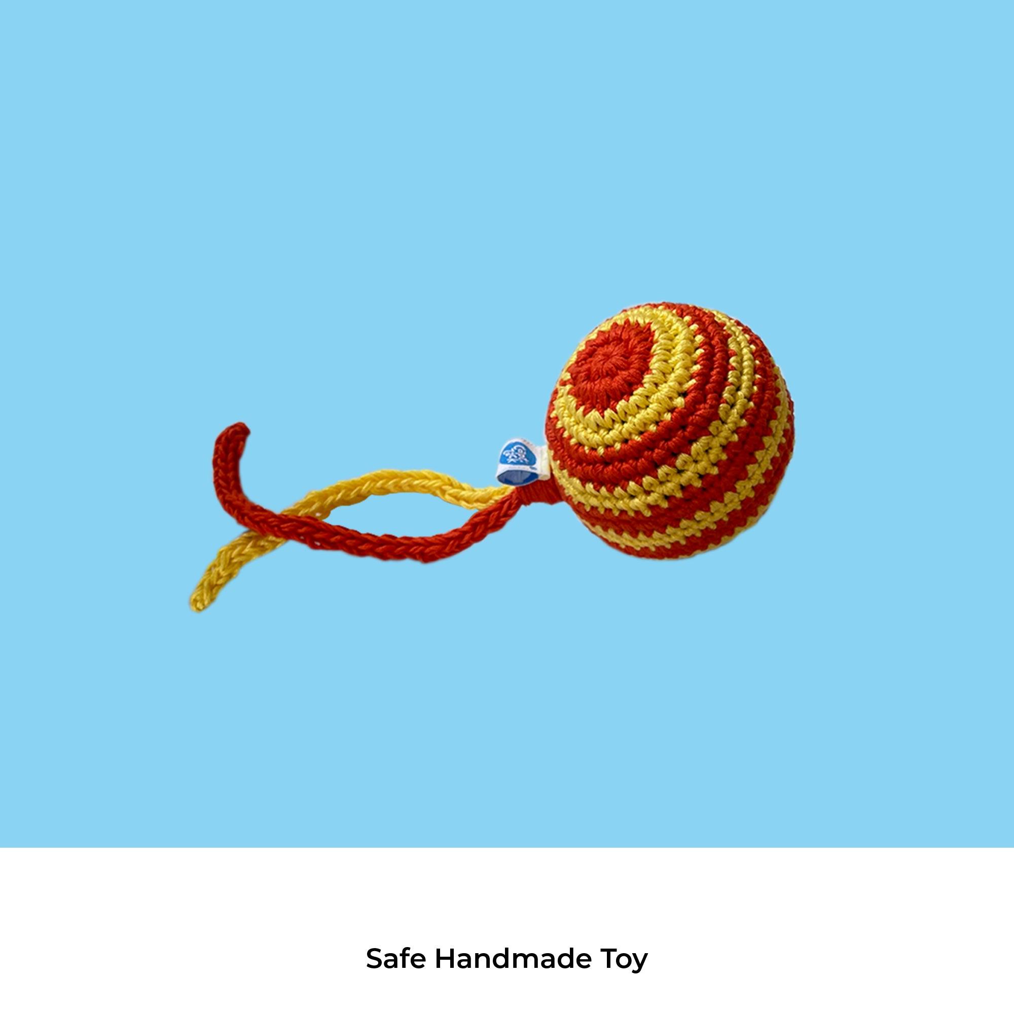 Crochet Stripped Ball Toy Small - Captain Zack