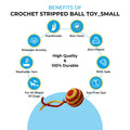 Crochet Stripped Ball Toy Small - Captain Zack