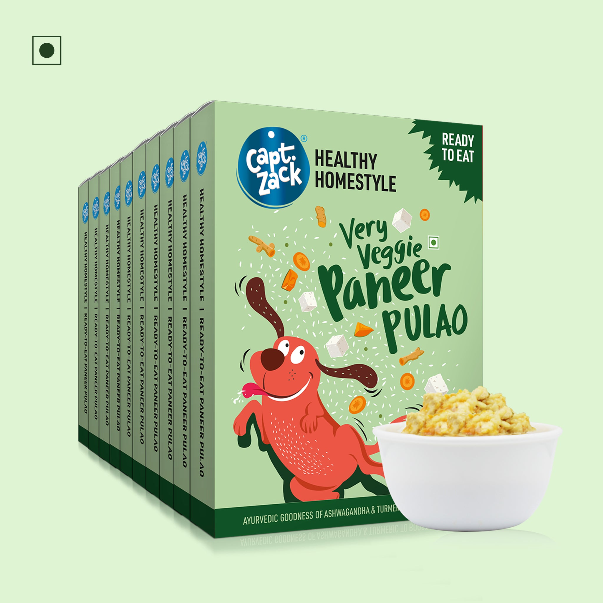 Very Veggie Paneer Pulao Ready-To-Eat Meals (300g x10 packs)= 3000g
