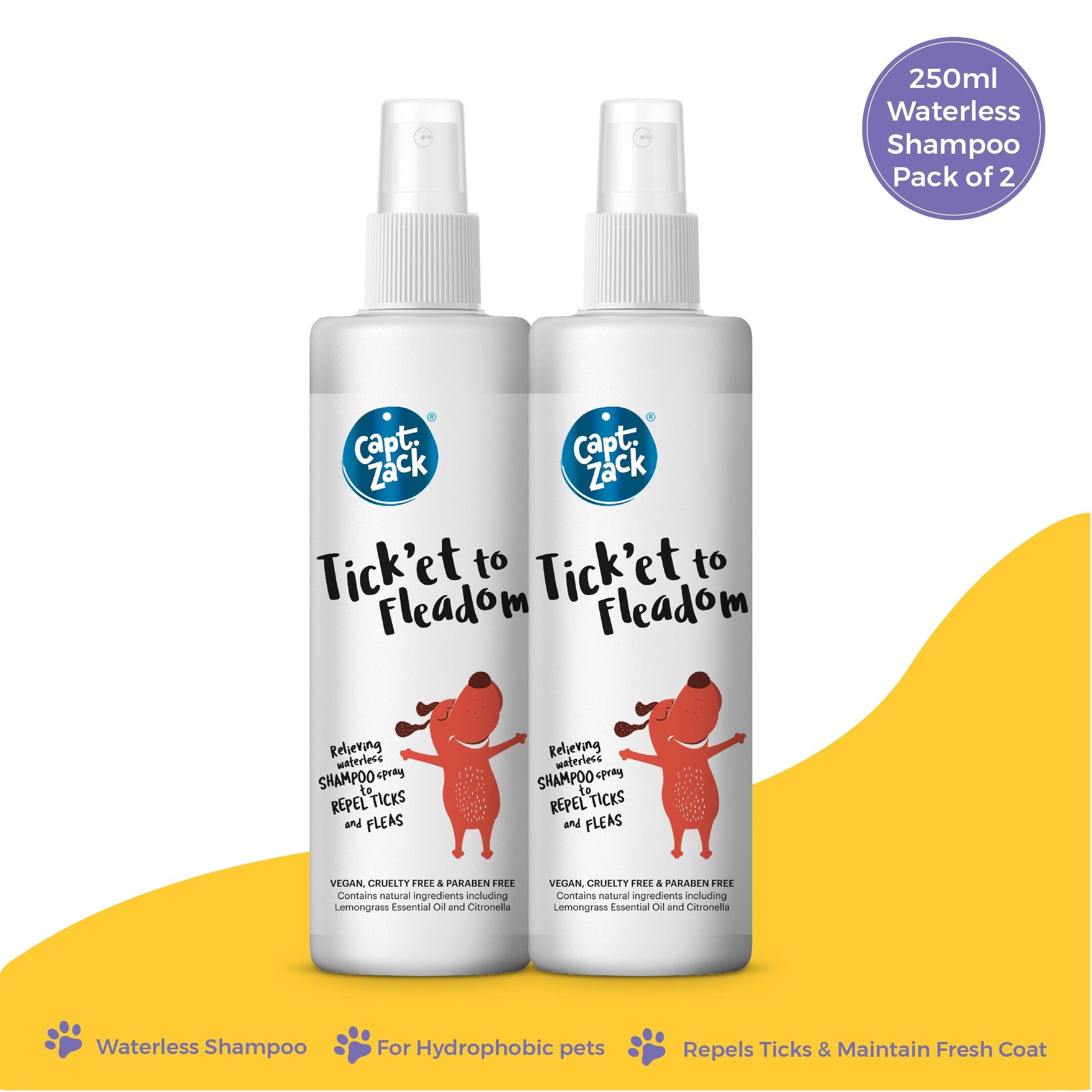 Tick'et To Fleadom 250ml Pawesome Care Pack of 2